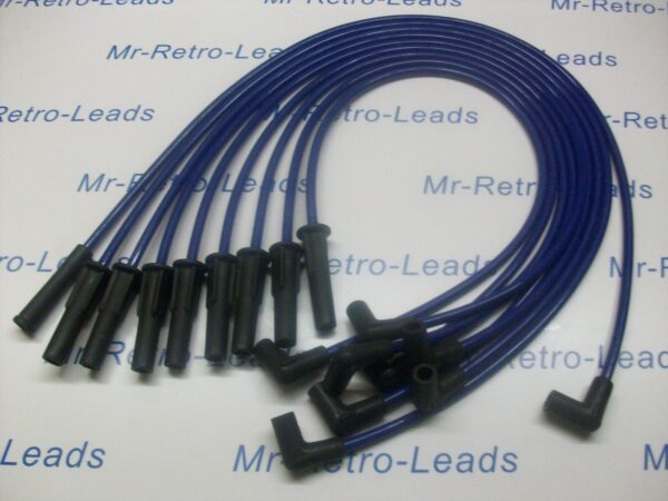 Blue 8mm Performance Ignition Leads For The Cleveland 460 351 302 V8 Hei Cap Ht