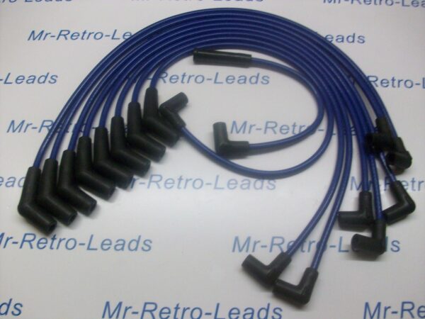 Blue 8mm Performance Ignition Leads For The Mustang V8 Cougar 65>73 Hei Cap