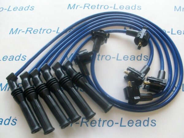 Blue 8mm Performance Ignition Leads For The Cosworth Scorpio 2.9 24v V6 Quality