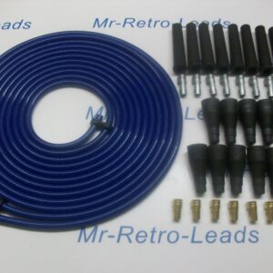 Blue 8mm Performance Ignition Lead Kit Lead For V8 Car 6 Meters Kit Car Quality.