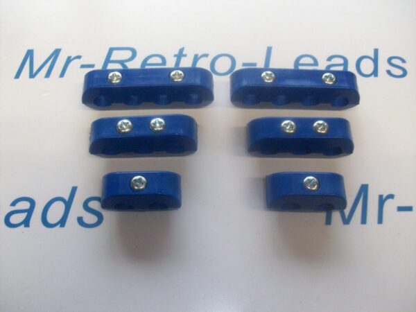 Blue 8mm Spark Plug Ignition Lead Separator Holder Clamp Spacer For The V8 Cars