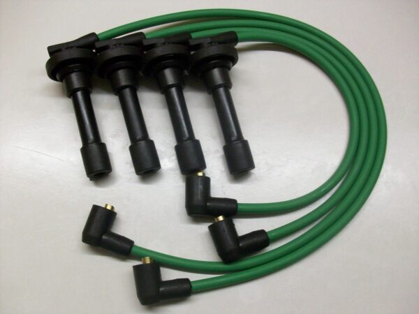 Green 8mm Performance Ignition Leads For The Civic D16 Dohc Engines Quality Ht