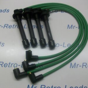 Green 8mm Performance Ignition Leads For The Civic 2.0i 1.8i 1.6i 1.5i 1.4i 16v