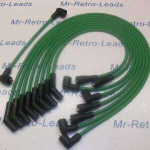 Green 8mm Performance Ignition Leads For Triumph Stag 3.0 V8 Quality Ht Leads