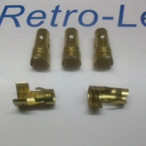Ignition Lead Distributor Brass Terminal X 5 Ht Straight Push In Type 8mm 7mm