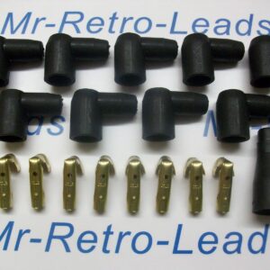 Ignition Lead Distributor Boots And Terminals 90"degree  X8 V8  Kit Boots Cover