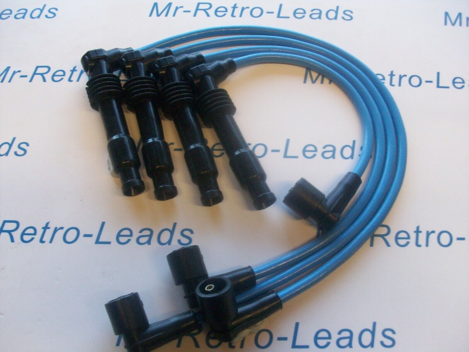 AccuSpark 8mm Blue Silicone HT Lead Set For Jaguar E-Type – High Performance Ignition Wires