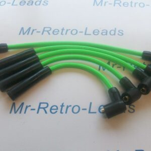 Lime Green 8mm Ignition Leads For Robin Reliant Regal Fox Kitten Bond Bug Rialto