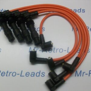 Orange 8mm Performance Ignition Leads Fits Polo 1.4 100 16v Quality 1996 1999