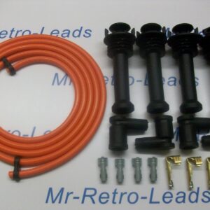 Orange 8mm Performance Ignition Lead Kit For The Silver Top Kit Cars 117mm Boot