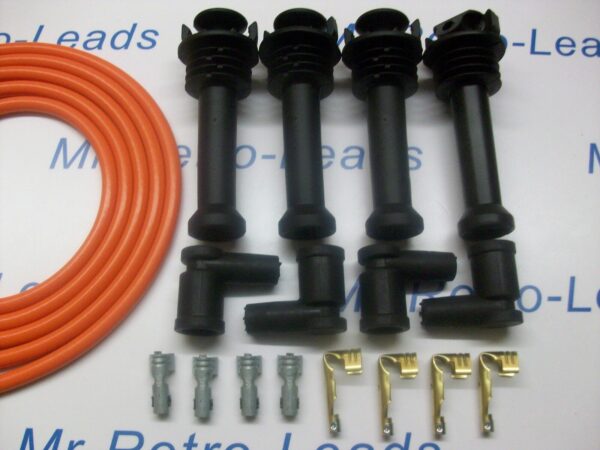 Orange 8mm Performance Ignition Lead Kit For The Silver Top Kit Cars 117mm Boot