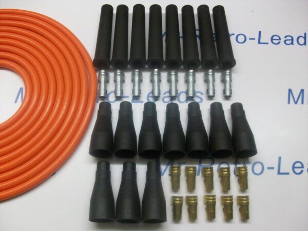 Orange 8mm Performance Ignition Lead Kit V8 Kit Car Kit 6 Meters Kit Car Quality