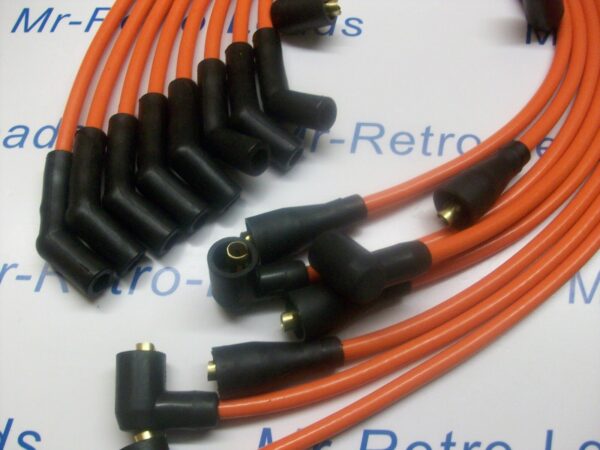 Orange 8mm Performance Ignition Leads Triumph Stag 3.0 V8 Quality Built Ht Leads
