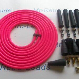 Pink 8mm Performance Ignition Lead Kit For The 4 Cyl Kit Car 3 Meters Quality Ht