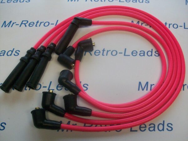 Pink 8mm Performance Ignition Leads Figaro Coupe 1.0 Turbo 91 > 92 Quality Leads