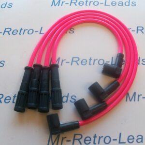 Pink 8mm Performance Ignition Leads For The Cinquecento Seicento 1.1 Sporting