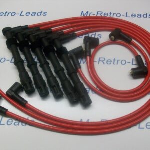 Red 8.5mm Ignition Leads For The Audi Coupe 2.2 2.0 20v Turbo 200 90 7a 3b Nm