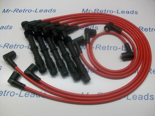 Red 8.5mm Ignition Leads For The Audi Coupe 2.2 2.0 20v Turbo 200 90 7a 3b Nm