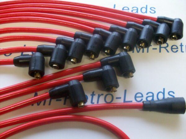 Red 8.5mm Performance Ht Leads Fits Jaguar  E-type S3 Roadster E-type S3 2+2 Ht