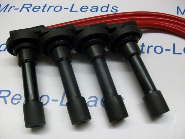 Red 8.5mm Performance Ignition Leads For The Civic D16 Dohc Engines Quality Ht.