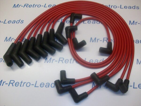 Red 8.5mm Performance Ignition Leads For The Mustang V8  65 - 73 Cougar Hei Cap