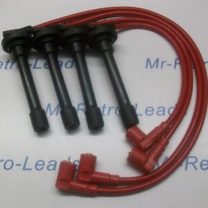 Red 8.5mm Performance Ignition Leads Fits Type R Accord Prelude 2.2 2.0 Vtec 4ws