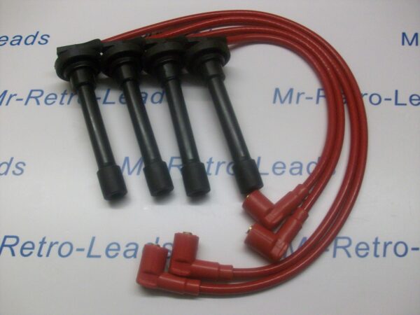 Red 8.5mm Performance Ignition Leads Fits Type R Accord Prelude 2.2 2.0 Vtec 4ws