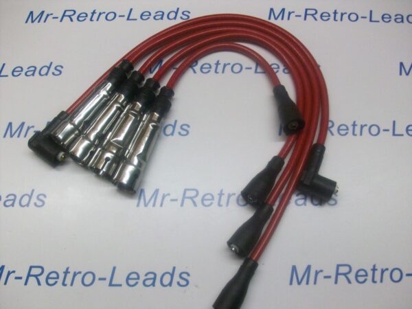 Red 8.5mm Performance Ignition Leads Golf Mk1 Gti M4 Fitment Cap Quality Leads