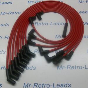 Red 8.5mm Performance Ignition Leads Chevrolet Chevy Big Block 454 Hei Cap
