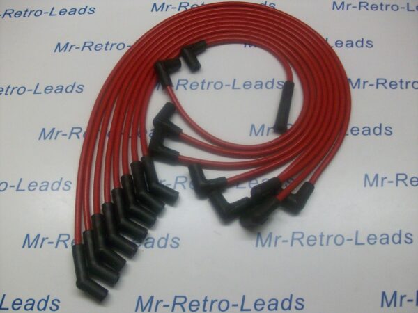 Red 8.5mm Performance Ignition Leads Chevrolet Chevy Big Block 454 Hei Cap
