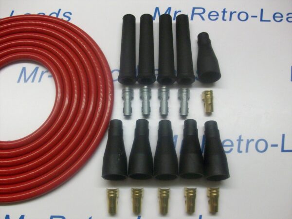 Red 8.5mm Performance Ignition Lead Kit For The 4 Cil Kit Car 3 Meters Quality..