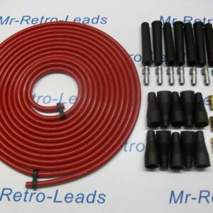 Red 8.5mm Performance Ignition Lead Kit Cable For V8 Car 6 Meters Ideal Kit Car