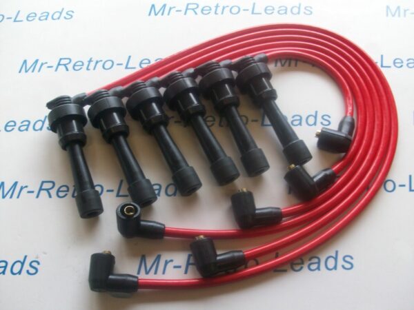 Red 8.5mm Performance Ignition Leads To Fit Mitsubishi 3000 Gt Diamante Quality