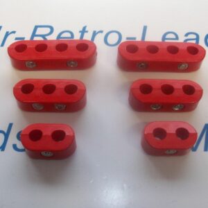 Red 8.5mm Spark Plug Ignition Lead Separator Holder Clamp Spacer For The V8 Cars