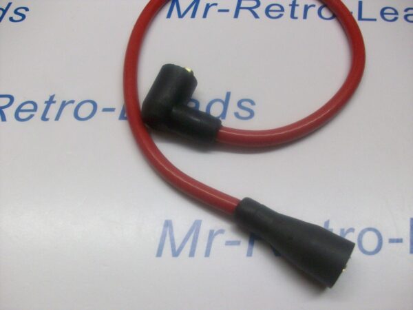 Red 8mm Performance 20" Ignition Lead Coil Ht All Cars From  50s / 70s & More..