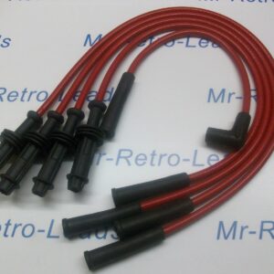 Red 8mm Performance Ignition Leads For Ax C15 Zx 106 205 Quality Ht Leads