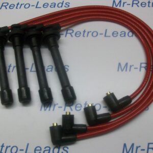 Red 8mm Performance Ignition Leads For The Civic Coupe 1.6i 1.5i 16v Vtec Crx