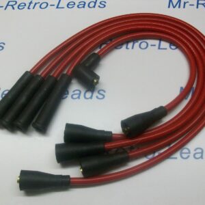 Red 8mm Performance Ignition Leads For The Fiesta Mk1 950 1.1 Quality Ht Leads