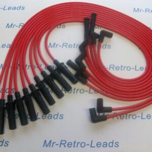 Red 8mm Performance Ignition Leads For Dodge Viper V10 Quality Hand Built Leads.