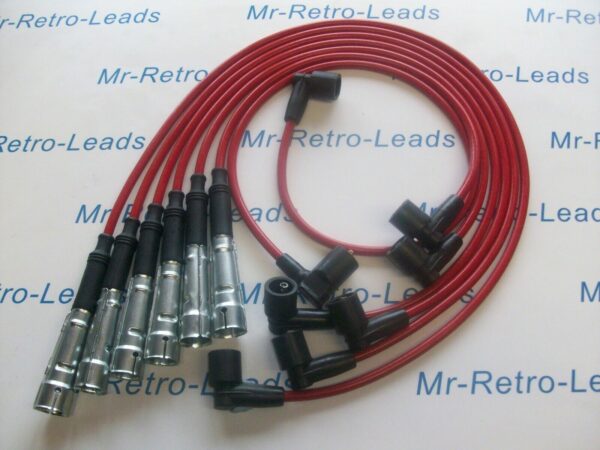 Red 8mm Performance Ignition Leads Fits The Mercedes Benz 190e 2.6 1986-91