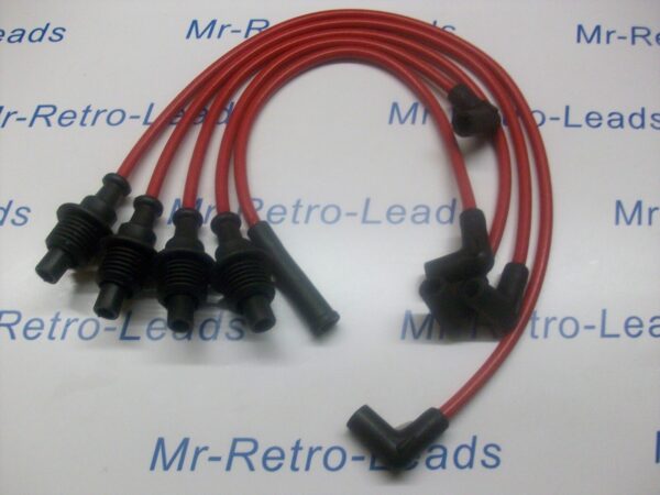 Red 8mm Performance Ignition Leads For Renault Clio 1.8i Rsi 19 1.8i Cabriolet..