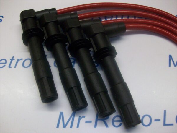 Red 8mm Performance Ignition Leads Golf Lupo 1.6 Gti 1.4 16v Quality Ht Leads
