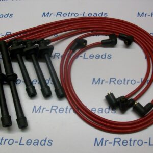 Red 8mm Performance Ignition Leads For The Probe V6 24v 323 626 Mx-3 6 Xedos 6 9