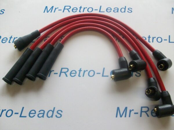Red 8mm Performance Ignition Leads For Triumph Tr3 Tr4 Tr4a  Quality Ht Leads
