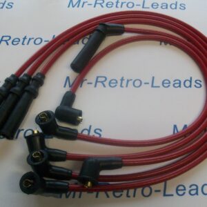 Red 8mm Performance Ignition Leads Figaro Coupe 1.0 Turbo 91 > 92 Quality Leads