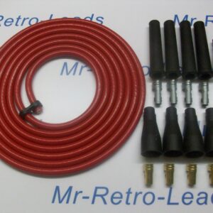 Red 8mm Performance Ignition Lead Kit For The 4 Cil Kit Car 3 Meters Quality Ht