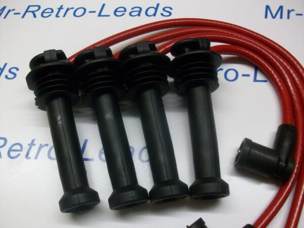Red 8mm Performance Ignition Leads For The Focus Zetec 1.8  Silver Top Quality..
