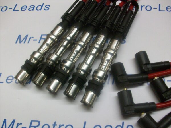 Red 8mm Performance Ignition Leads Golf 2.3 V5 4 Motion Aqp Aue Quality Leads