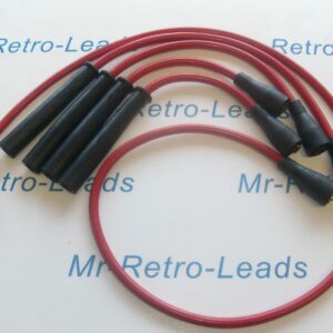Red 8mm Performance Ignition Leads Fits Volvo B20 Models Long Coil Quality Leads