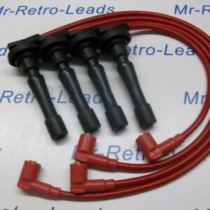 Red 8mm Performance Ignition Leads For The Civic B16 B18 Dohc Engines Quality Ht